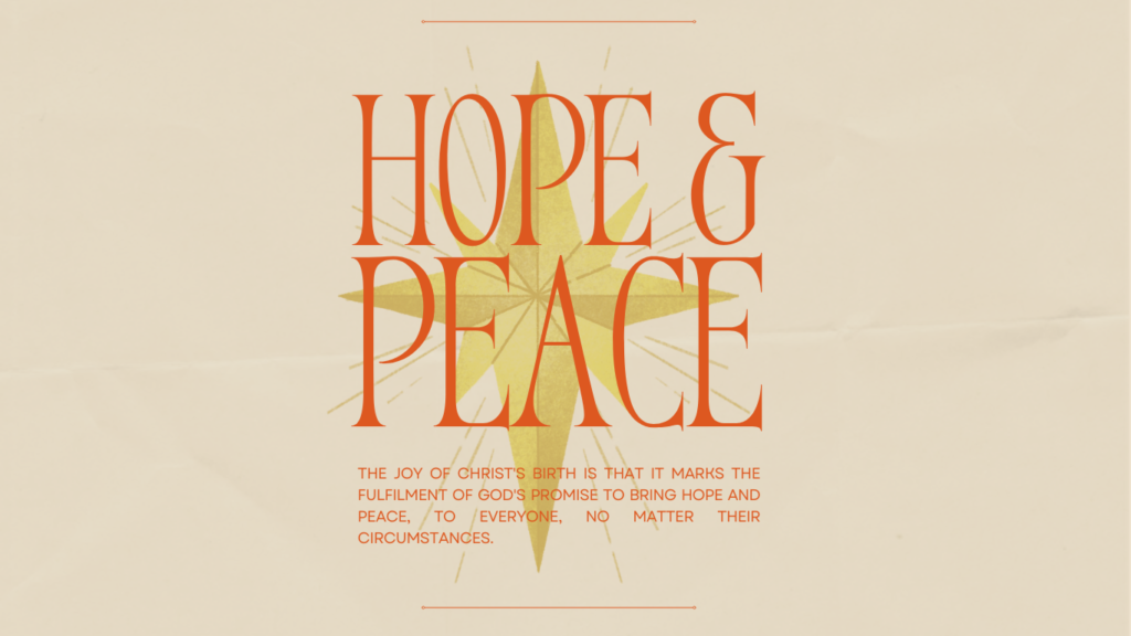 Hope and peace